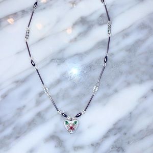 Beautiful beaded heart necklace